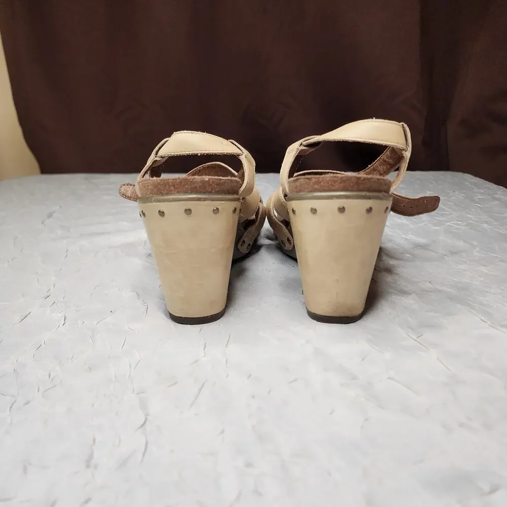 Dansko Womens Frida Wedge Platform Sandals Size 10.5-11 US 41 Heel Ankle Strap - Picture 4 of 9